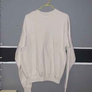 white crew neck